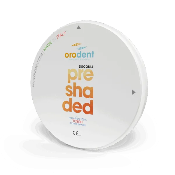 Zirconia Orodent Preshaded 1200 MPa